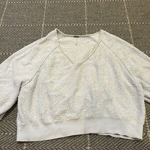 Light blue free people sweatshirt